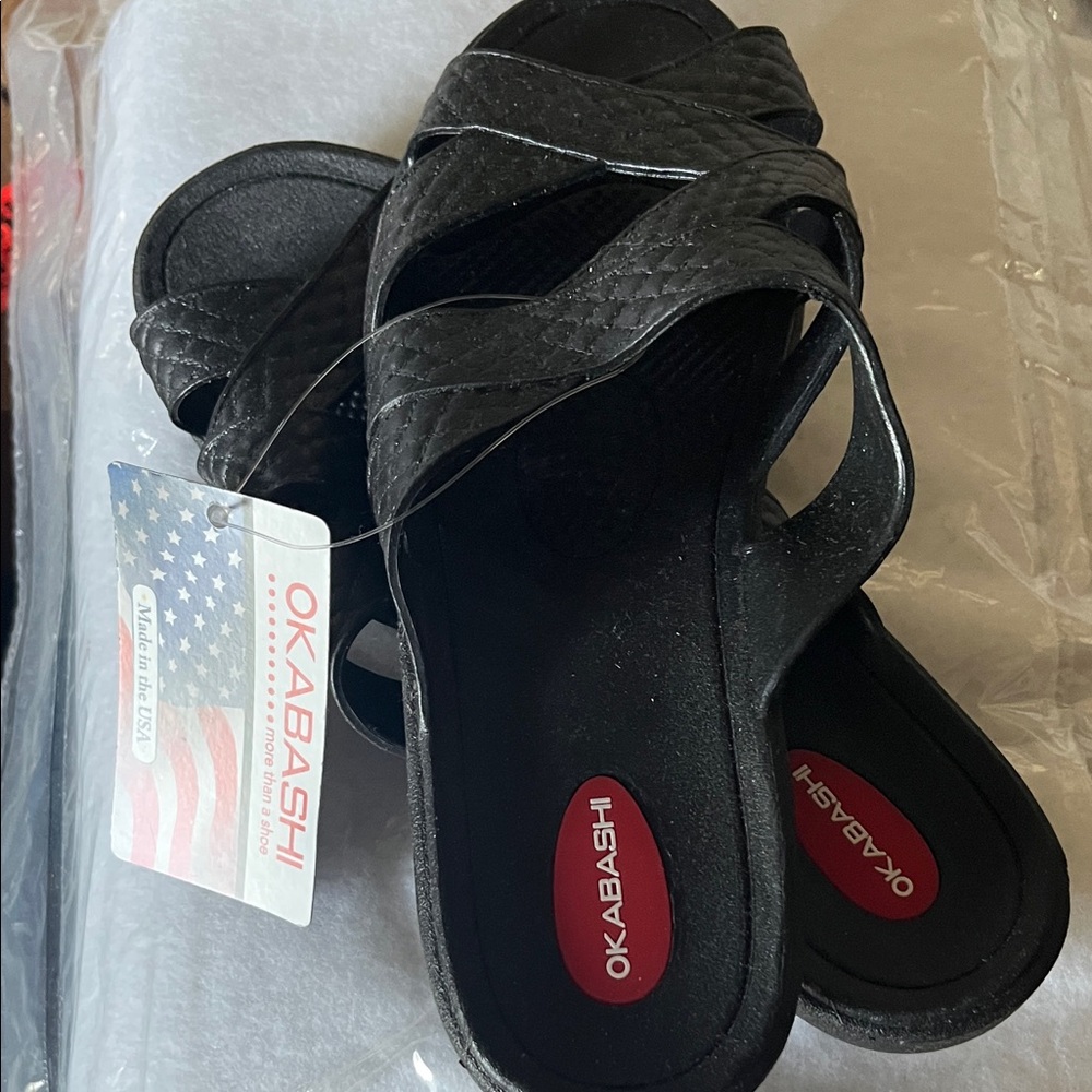 Okabashi Women's Elegant Black Sandals